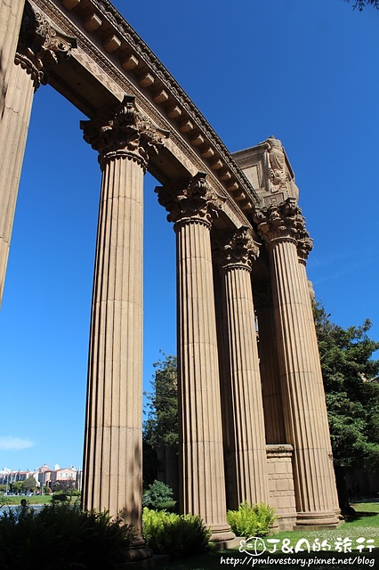 【美國西岸/舊金山San Francisco】藝術宮 Palace of Fine Arts–The Rock絕地任務拍攝場景~細緻的雕刻，每個角落都是美景!