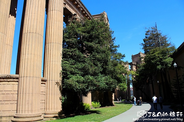 【美國西岸/舊金山San Francisco】藝術宮 Palace of Fine Arts–The Rock絕地任務拍攝場景~細緻的雕刻，每個角落都是美景!