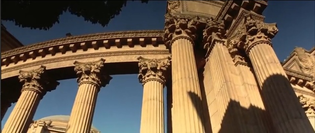 【美國西岸/舊金山San Francisco】藝術宮 Palace of Fine Arts–The Rock絕地任務拍攝場景~細緻的雕刻，每個角落都是美景!