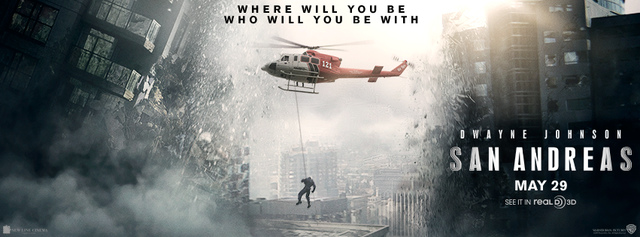 【電影心得】加州大地震 San Andreas–巨石強森 Dwayne Johnson主演，印象深刻的震撼特效!!!