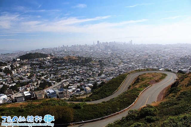 【美國西岸/舊金山 San Francisco】Lombard St. 九曲花街 & Twin peaks 雙子峰。舊金山夜景推薦/美國旅遊景點推薦/舊金山旅遊景點推薦/舊金山遊記/traveling in the US/美國遊記/Lombard Street/美西旅遊景點推薦