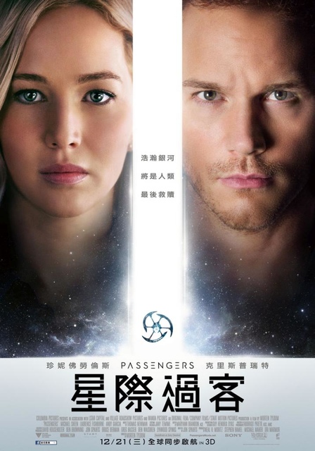 【電影心得】星際過客 Passengers。星際過客影評/星際過客心得/星際過客評論/星際過客評價/太空旅客影評/太空潛航者影評/Passengers影評